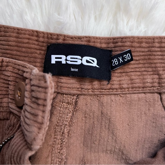 RSQ Tan Corduroy Cargo Trouser Pants - Picture 4 of 5